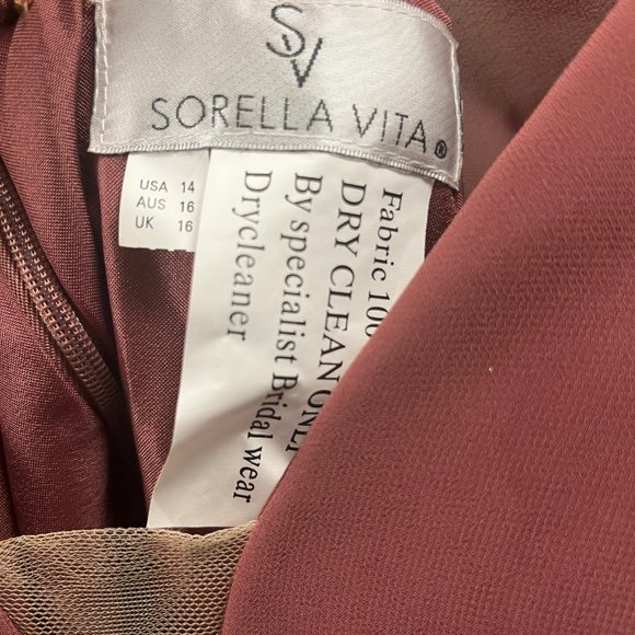 Sorella Vita Bridesmaid Dress Sangria - Picture 6 of 6